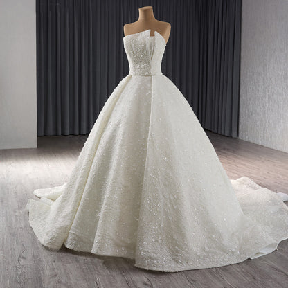 Theresa's Bridal 241082 A symetric sequins Bridal A-line ball room wedding dress