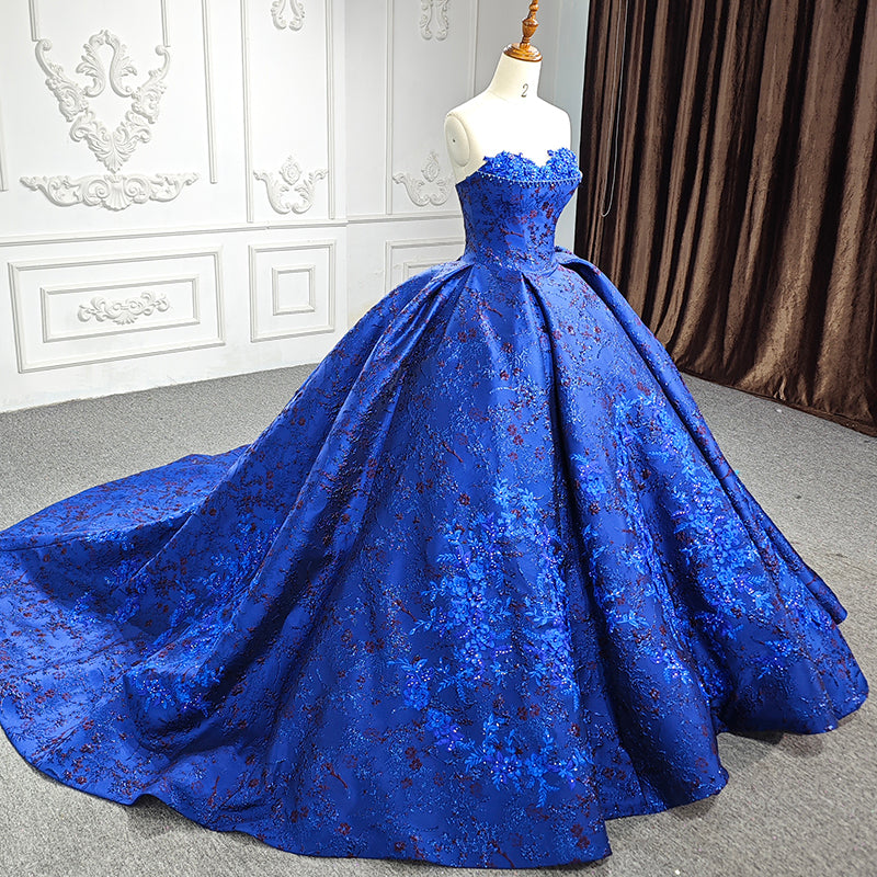 Theresa's Bridal 6634 Evening Quinceneara gown Sapphire Blue.